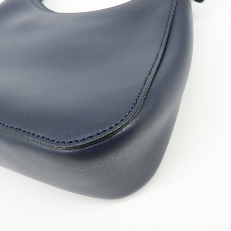 Valentino Garavani Vltn Hobo Printed Leather Navy