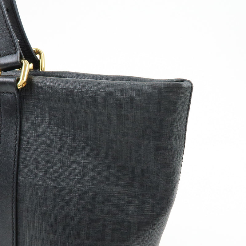 Fendi Superstar Zucchino Coated Canvas Black Bag