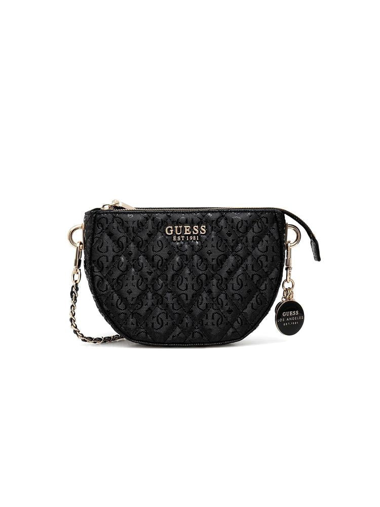 Guess Isemay Crossbody Bag — Black Polyurethane