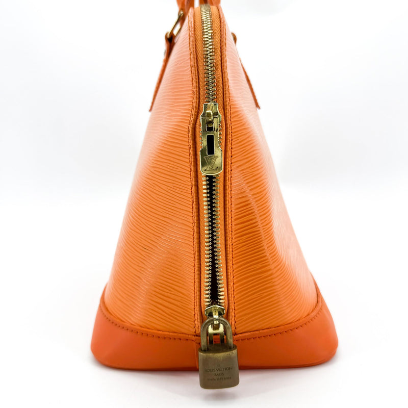 Louis Vuitton Alma Epi Leather Orange Bag