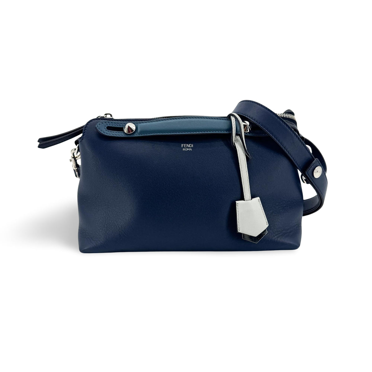 Fendi Selleria By The Way Satchel Leather White Calfskin