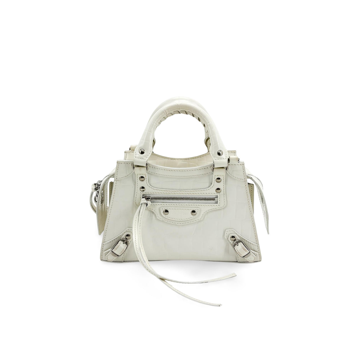 Balenciaga Neo Classic City Leather White Bag