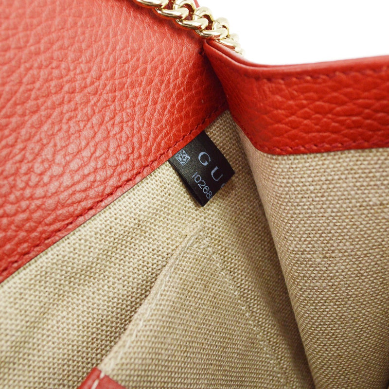 Gucci Interlocking Leather Red Bag
