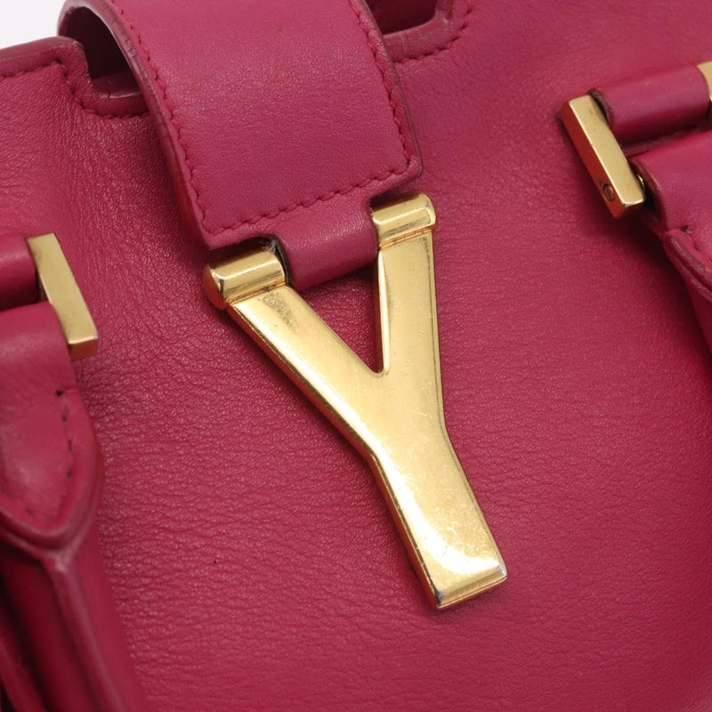 Saint Laurent Classic Y Cabas Leather Pink Bag