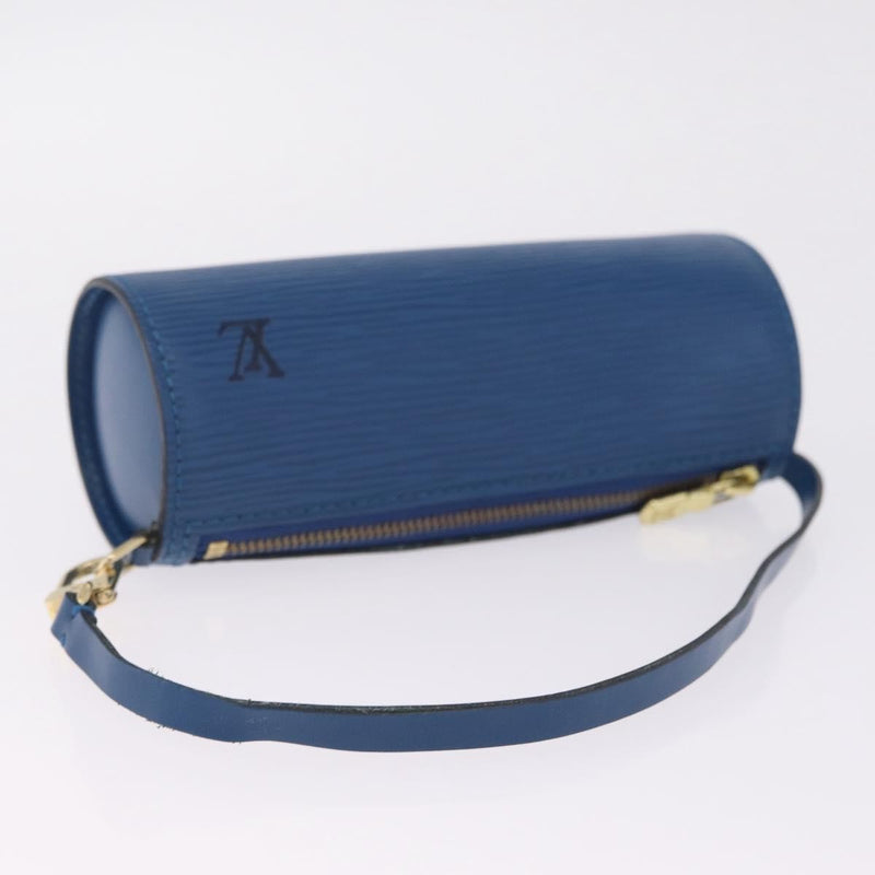 Louis Vuitton Soufflot Pochette Epi Leather Blue Bag