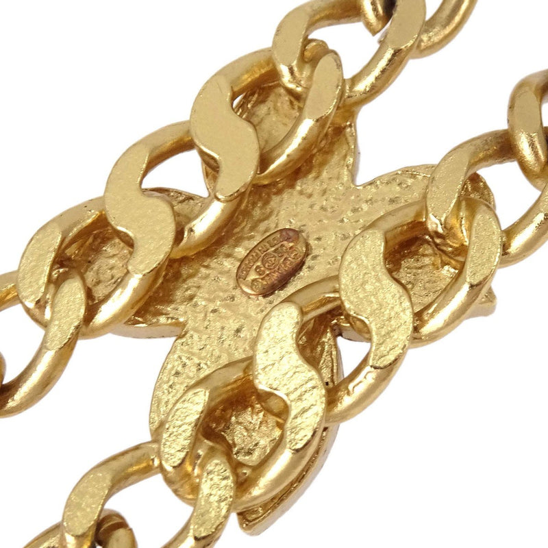 Chanel Necklace Flower Metal Gold Gold_plated Bijoux