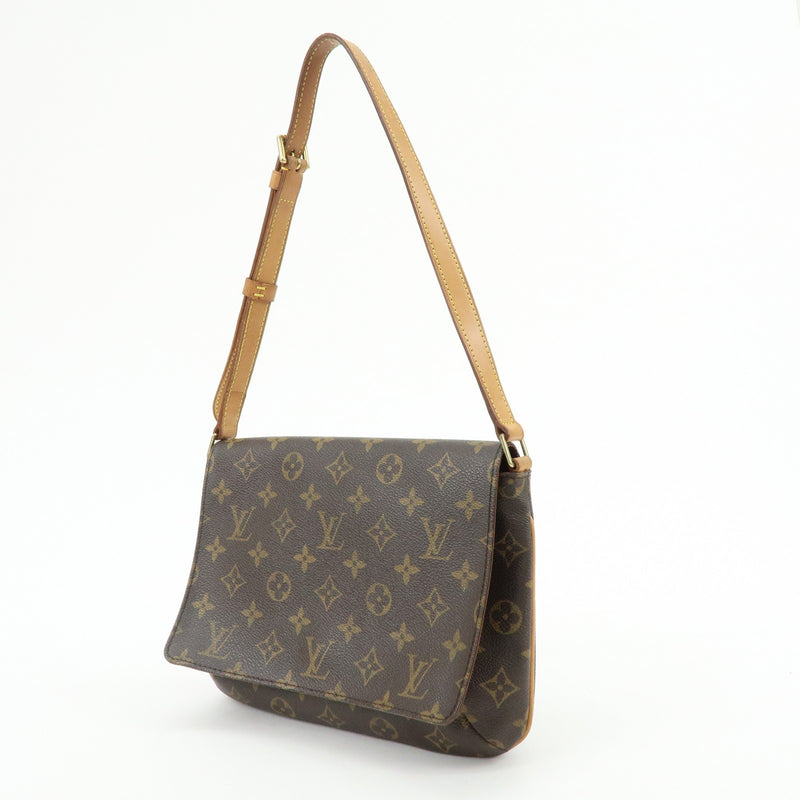 Louis Vuitton Musette Tango Monogram Canvas Brown Bag