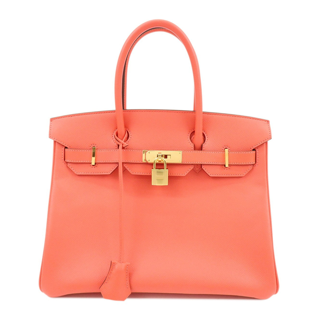 Hermes Birkin Pink Epsom With Gold Hardware Leather Bag