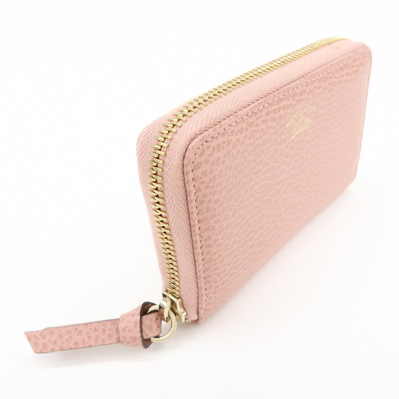Gucci Swing Zip Around Leather Pink Accessory