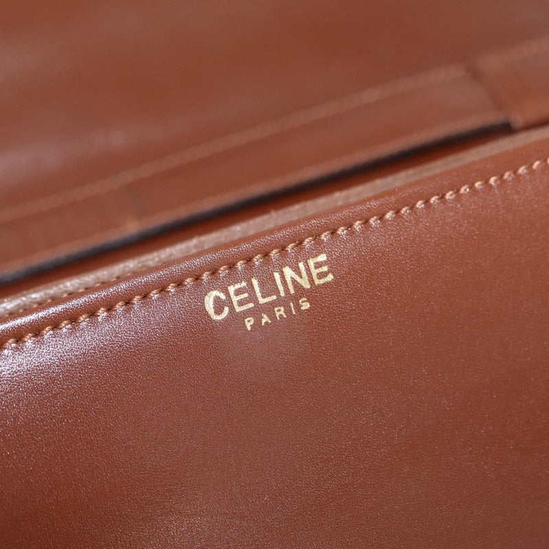 Celine Triomphe Leather Brown Bag