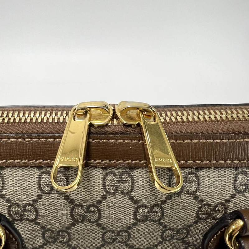 Gucci Horsebit 1955 Gg Coated Canvas With Leather Brown Other Bag