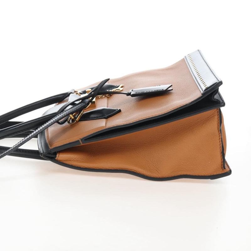 Louis Vuitton Cour Marly Leather With Studded Detail Beige Bag