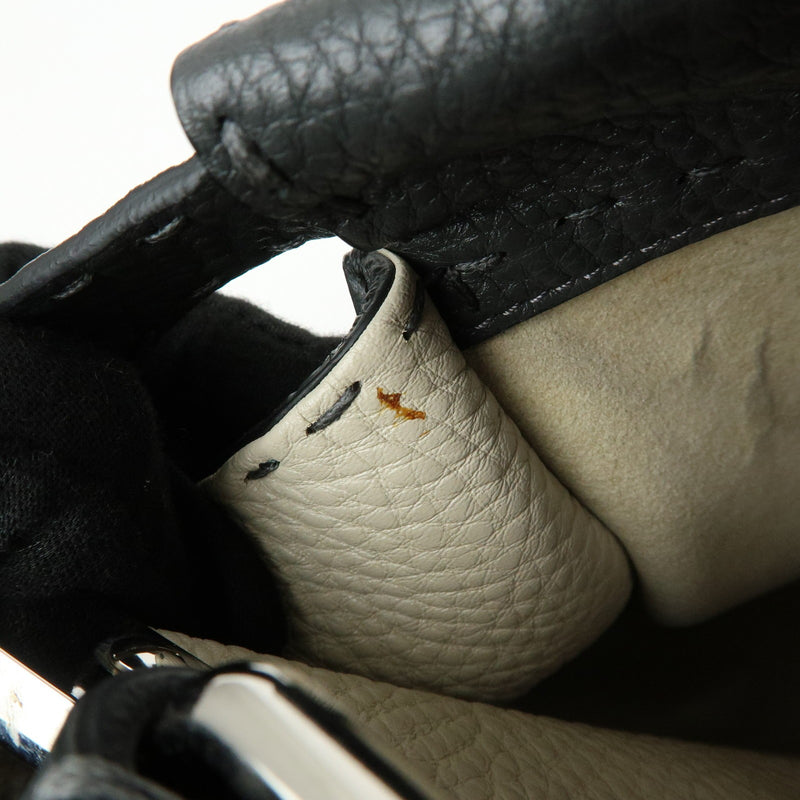 Fendi Selleria Peekaboo Leather Gray Bag