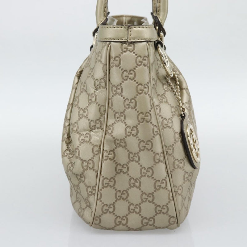 Gucci Sukey Top Handle Guccissima Leather Gold Bag