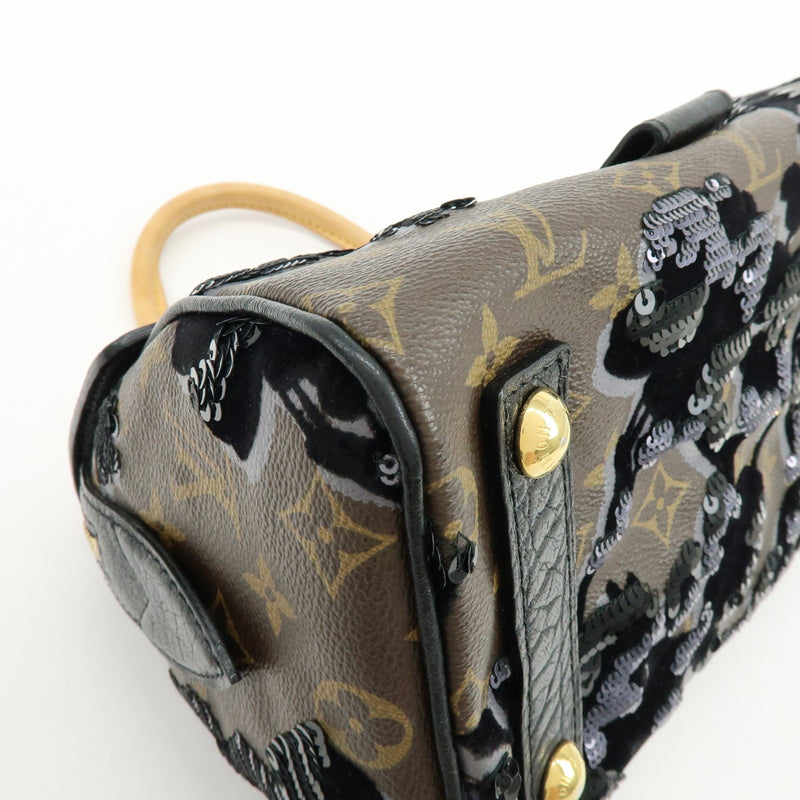 Louis Vuitton Carrousel Fleur De Jais Monogram Canvas Multicolour Bag