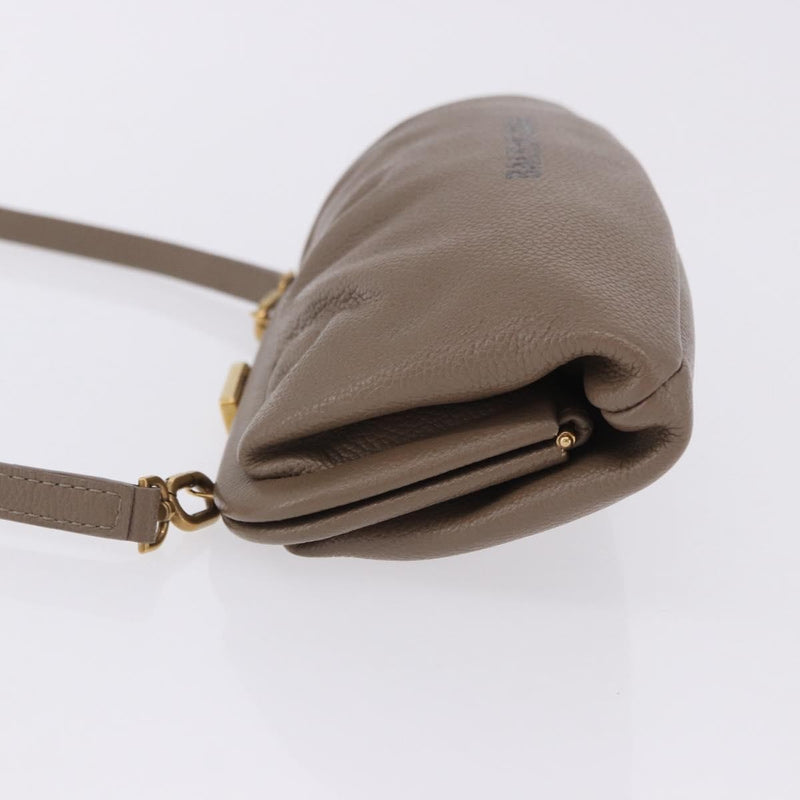 Balenciaga Cloud Clutch Leather Beige