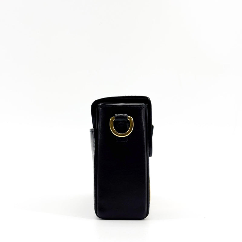Christian Dior 30 Montaigne Box Leather Black Calfskin Bag