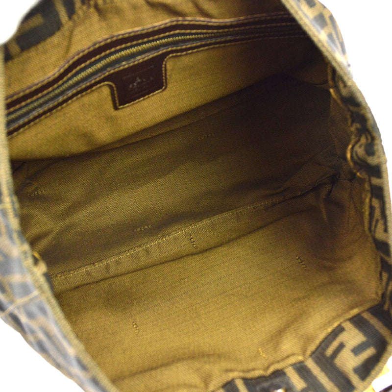 Fendi Vintage Top Handle Zucca Canvas Brown Bag