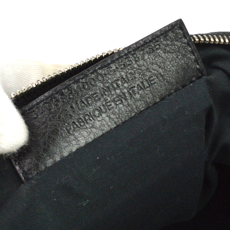 Balenciaga Mini Folder Leather Black Bag