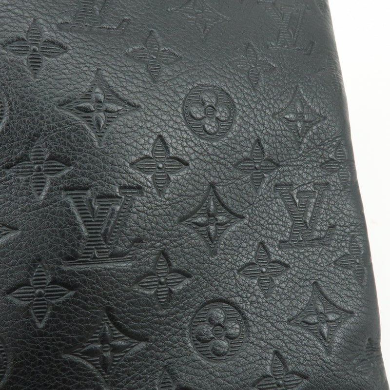 Louis Vuitton Pochette To-Go Monogram Shadow Leather Black Bag