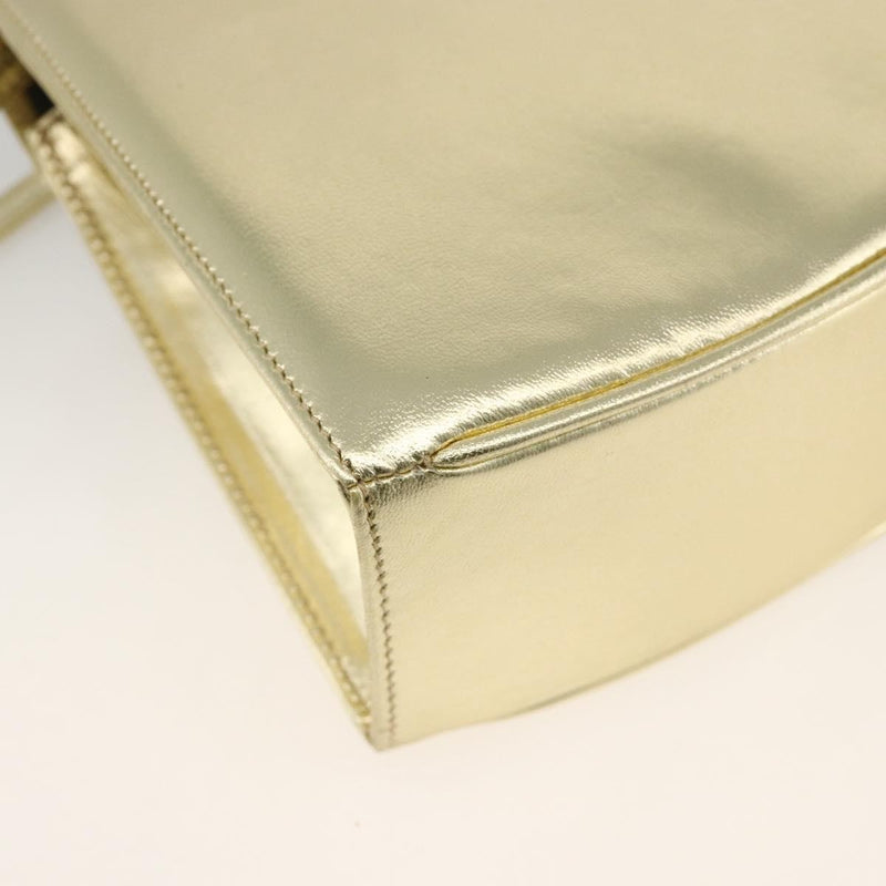 Salvatore Ferragamo Shoulder Leather Gold Bag