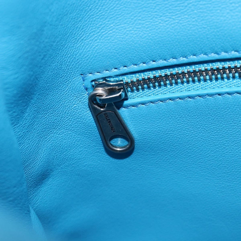 Balenciaga Leopolda Satin Blue Bag