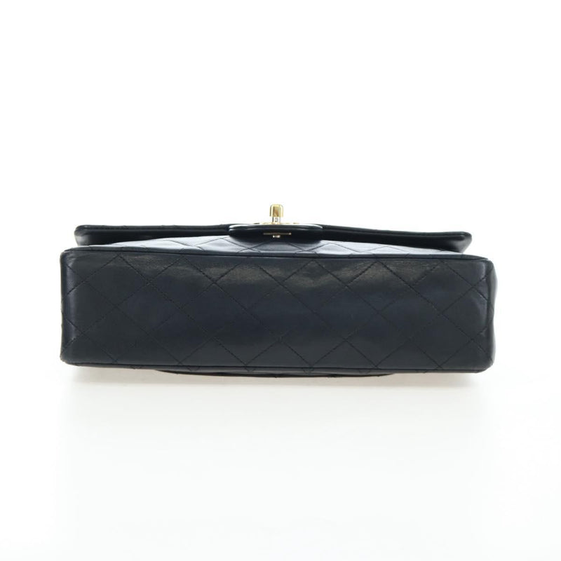 Chanel Timeless - Classic Double Flap Quilted Lambskin Black Leather Bag