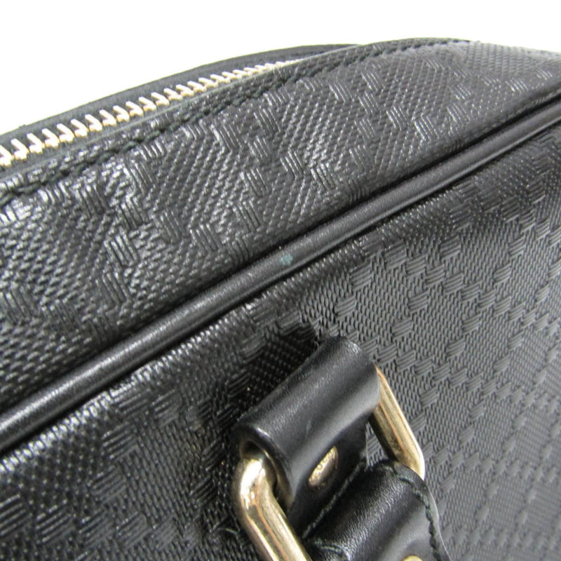 Gucci Bright Convertible Diamante Leather Black Bag