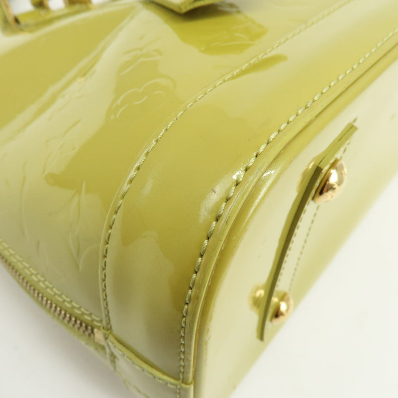 Louis Vuitton Alma Monogram Vernis Green Patent_leather Bag