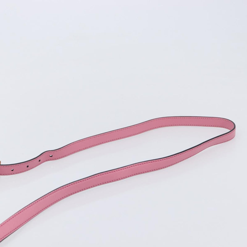 Miu Miu Madras Crystal Flap Leather Pink Bag