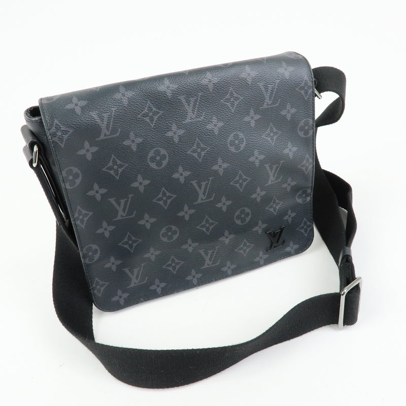Louis Vuitton District Messenger Monogram Eclipse Canvas Gray