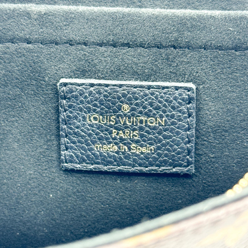 Louis Vuitton Vavin Chain Wallet Nm Monogram Empreinte Leather Black Canvas Bag