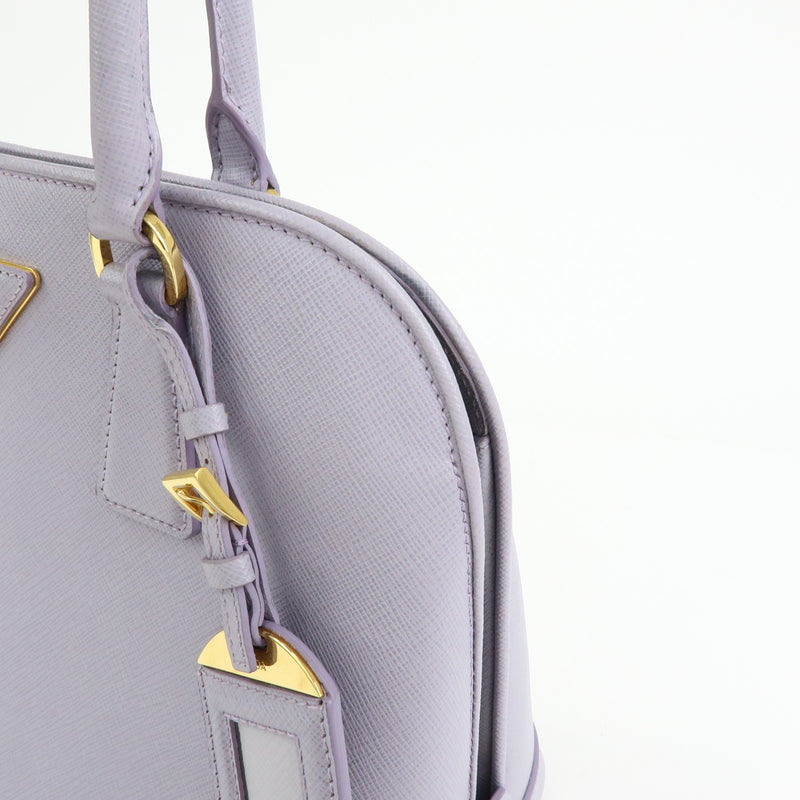 Prada Open Promenade Saffiano Leather Purple Bag