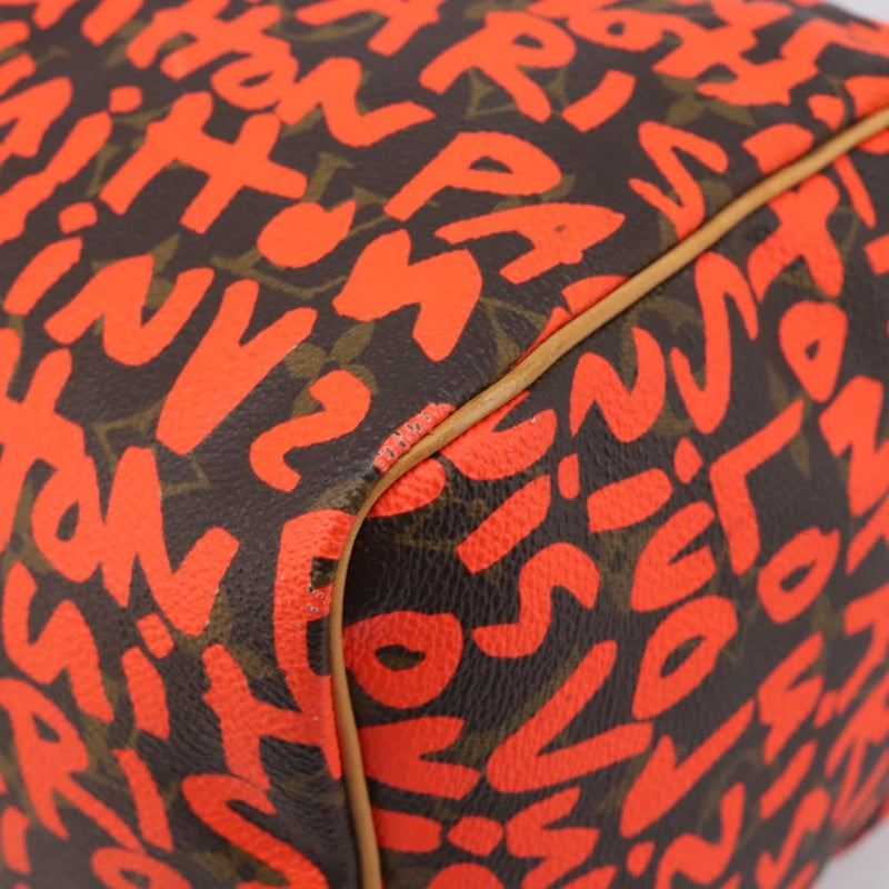 Louis Vuitton Speedy Limited Edition Monogram Graffiti Orange Canvas Bag