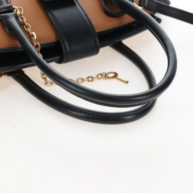 Louis Vuitton Cour Marly Leather With Studded Detail Beige Bag