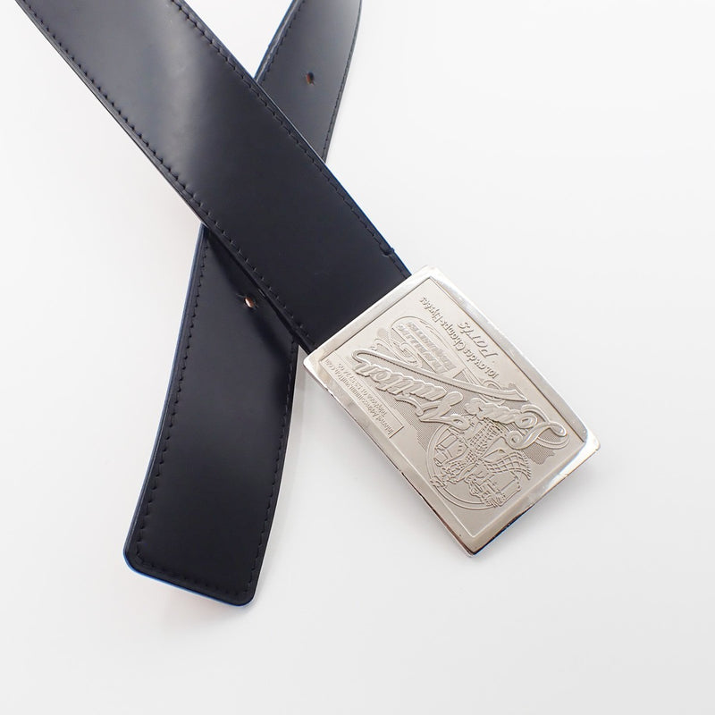 Louis Vuitton Voyage Buckle Belt Leather Black