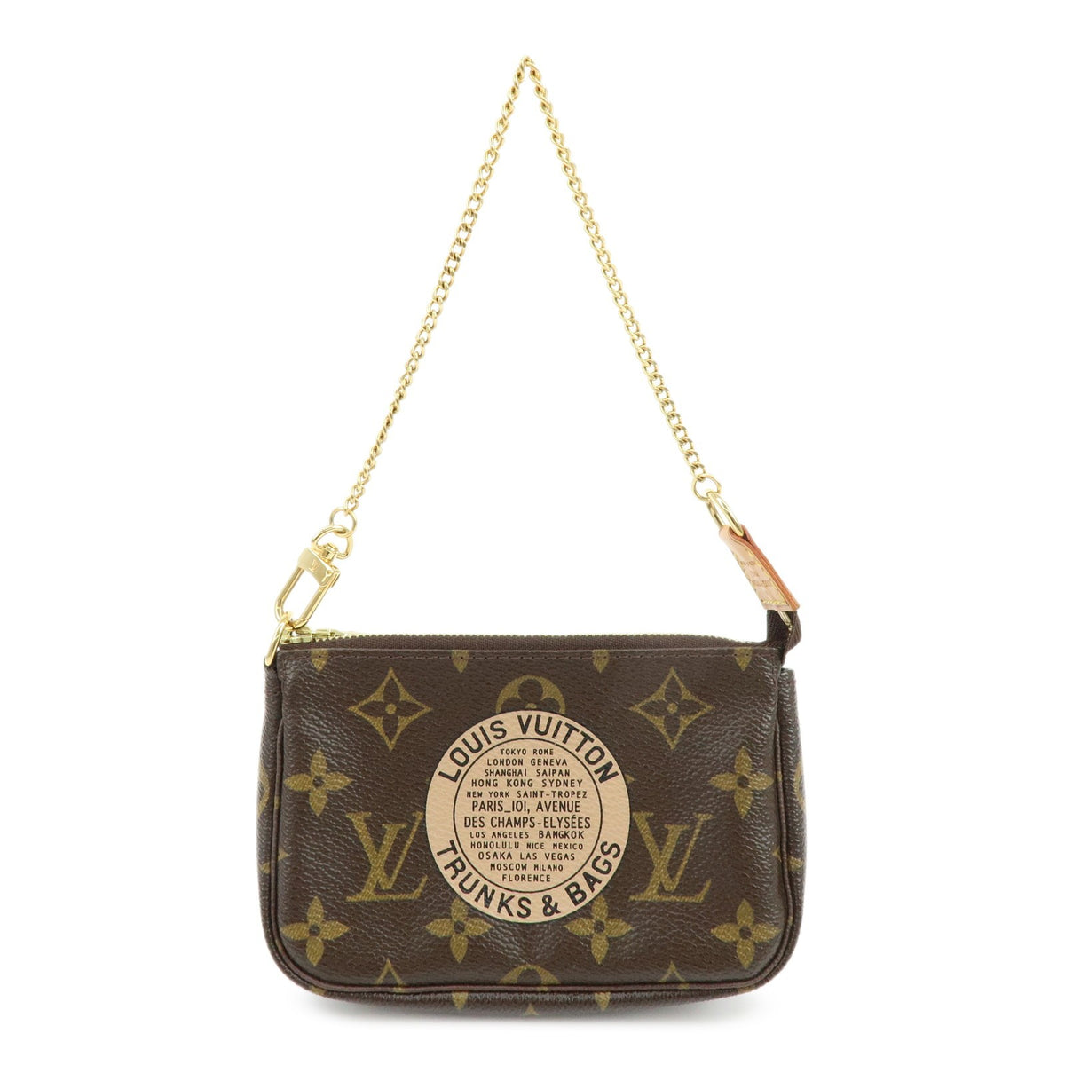 Louis Vuitton Pochette Accessoires Limited Edition Monogram Canvas Brown Bag