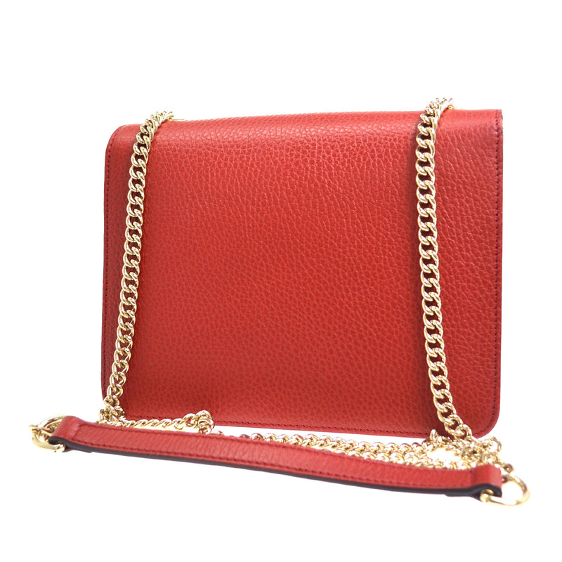 Gucci Interlocking Leather Red Bag