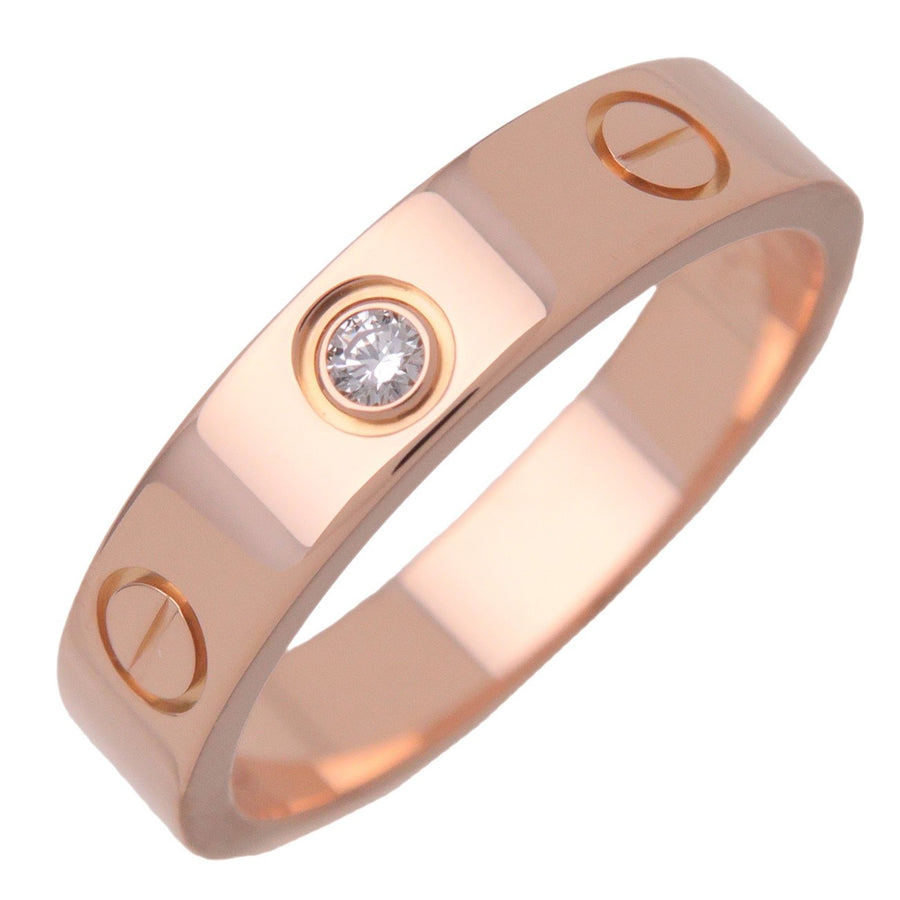 Cartier Love Wedding Band 1 Diamond 18k Rose Gold With Rose_gold Bijoux