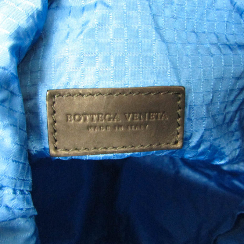 Bottega Veneta Paper Touch Bucket Nylon With Mesh Black Bag