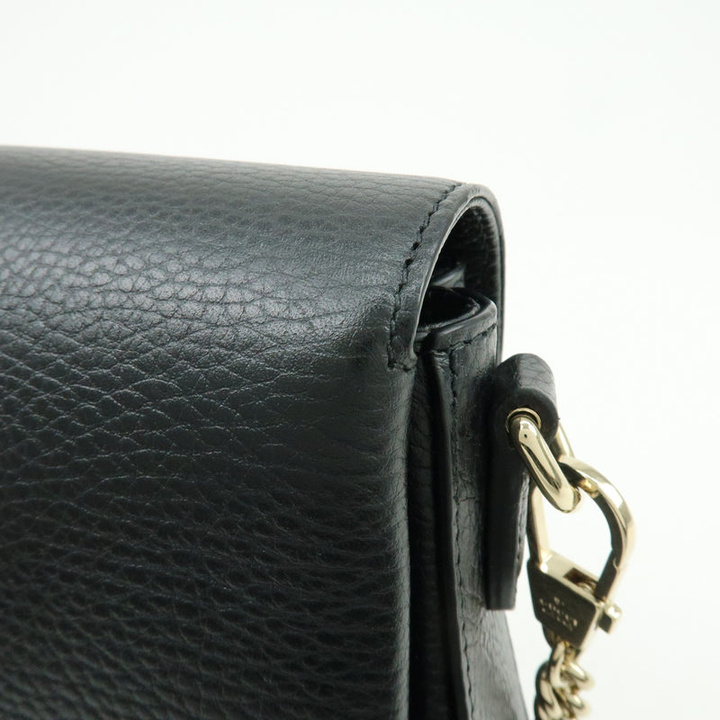 Gucci Interlocking Leather Black Bag