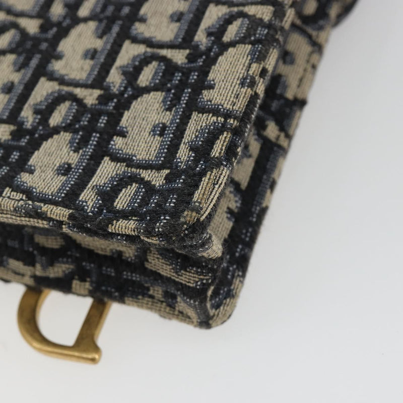 Christian Dior Phone Case Oblique Canvas Navy Bag