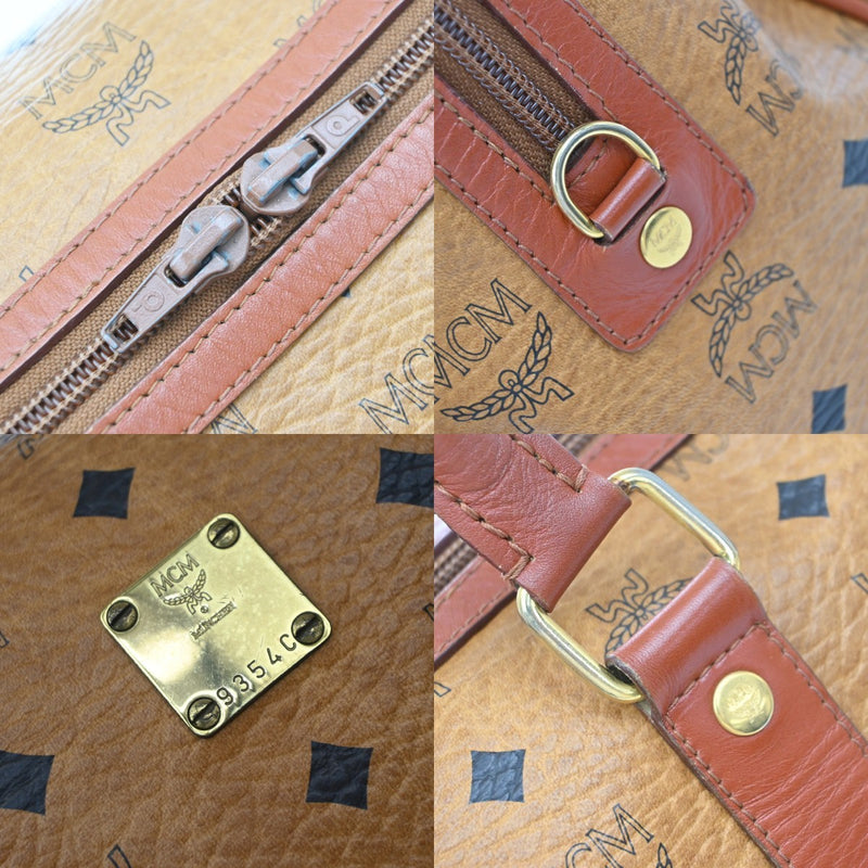 Mcm Visetos Leather Brown Bag