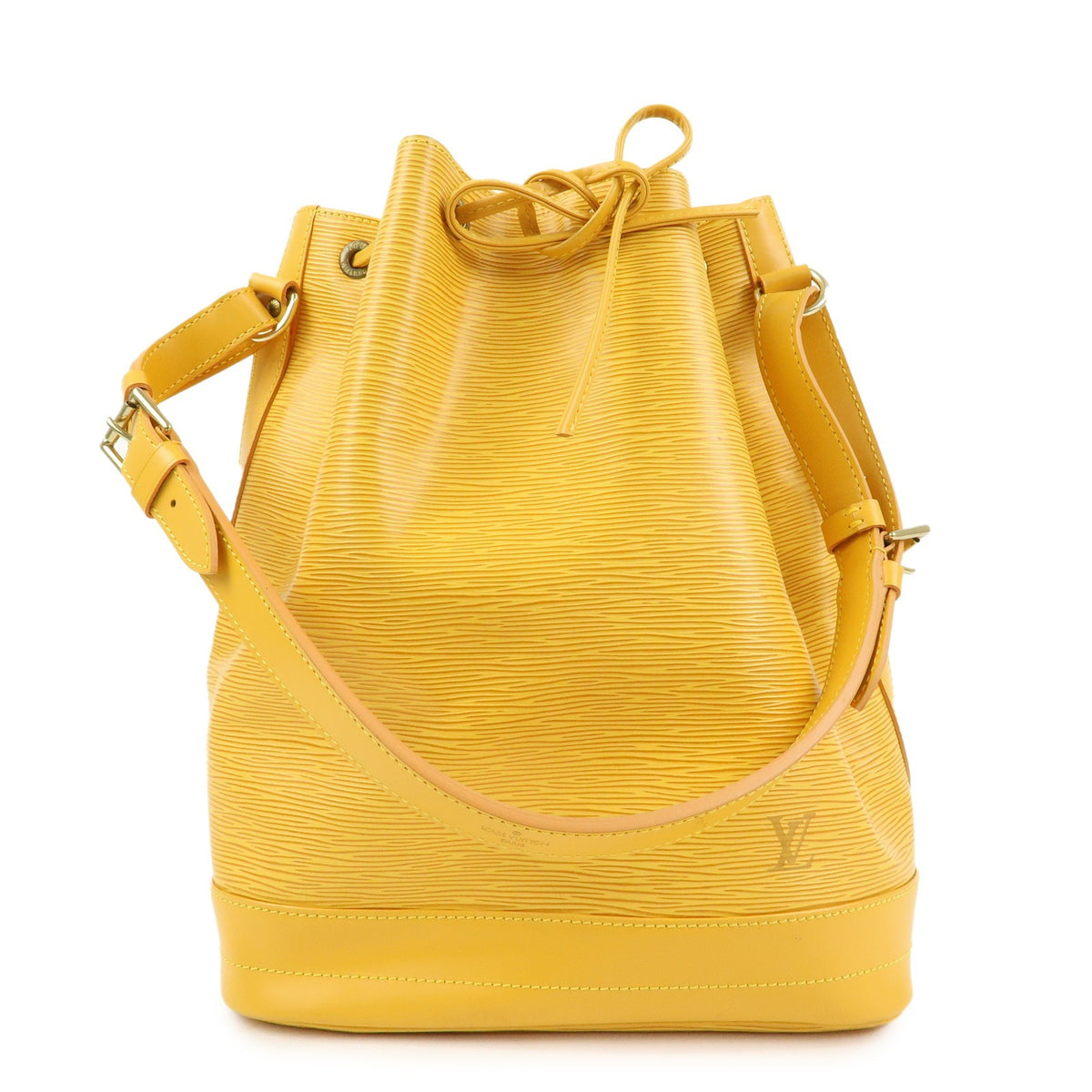 Louis Vuitton Noe Epi Leather Yellow Bag