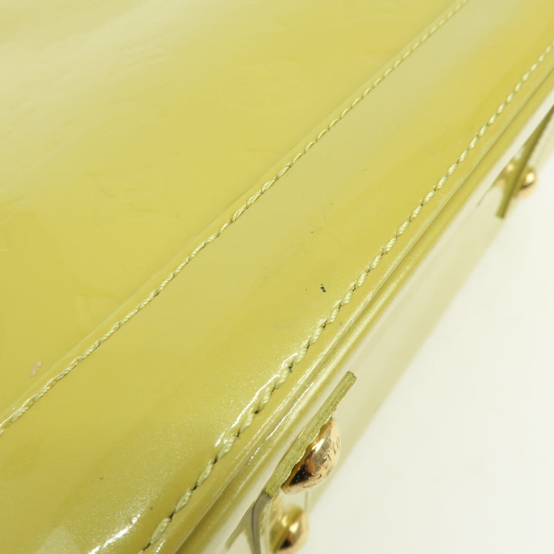 Louis Vuitton Alma Monogram Vernis Green Patent_leather Bag