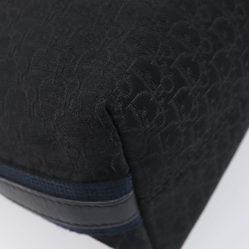 Christian Dior Vintage Street Chic Messenger Diorissimo Canvas And Leather Black