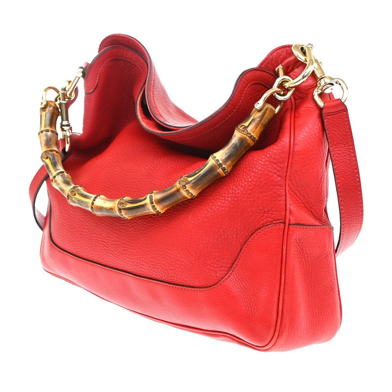 Gucci Diana Bamboo Leather Red Bag