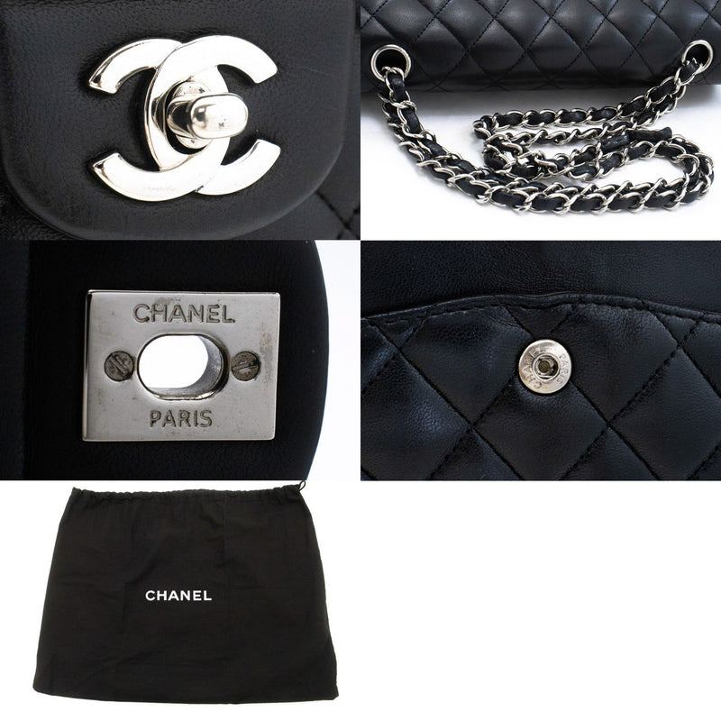 Chanel Classic Bowler Quilted Caviar Black Leather Bag
