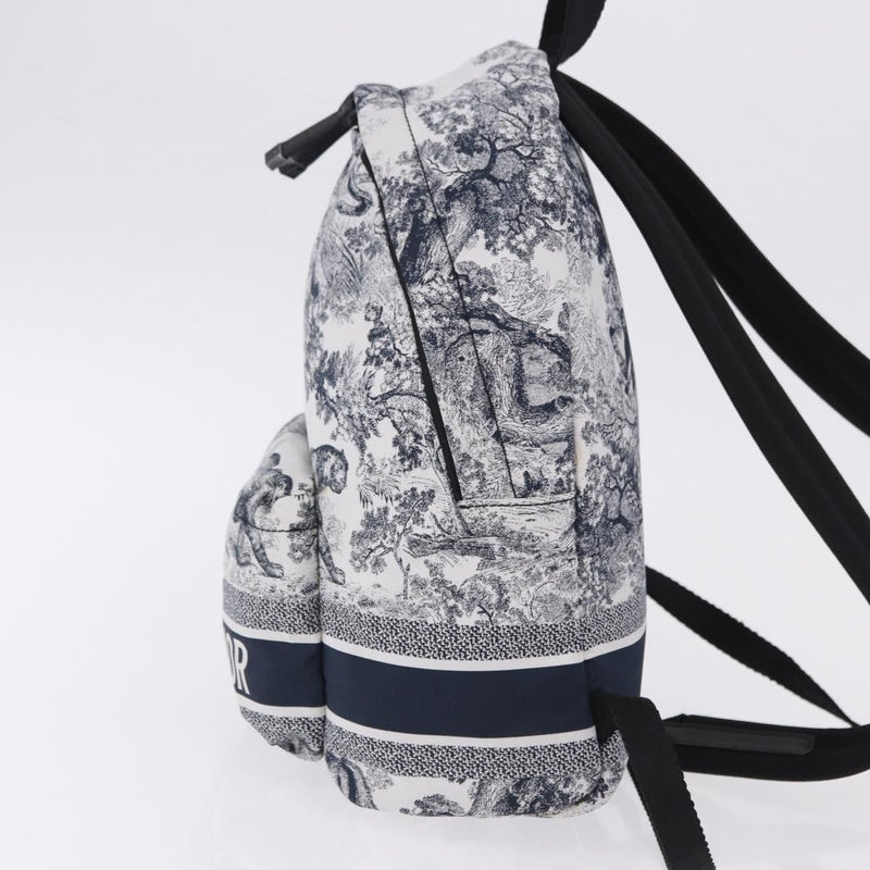 Christian Dior Toile De Jouy Travel Technical Fabric Navy Nylon Bag