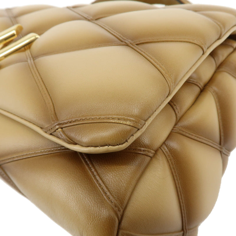 Louis Vuitton Go-14 Nm Malletage Leather Beige Bag